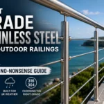 what grade stainless steel for outdoor railings UK